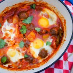 Shakshuka met Marokkaanse gehaktballetjes