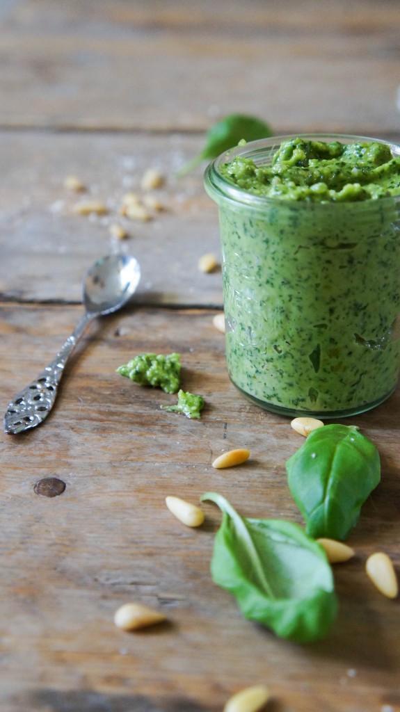 Groene pesto, zonder poespas