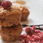 Gezonde muffins met frambozen en vanille
