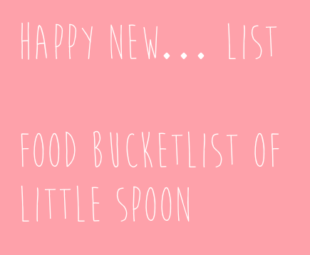 Food bucketlist van Little Spoon