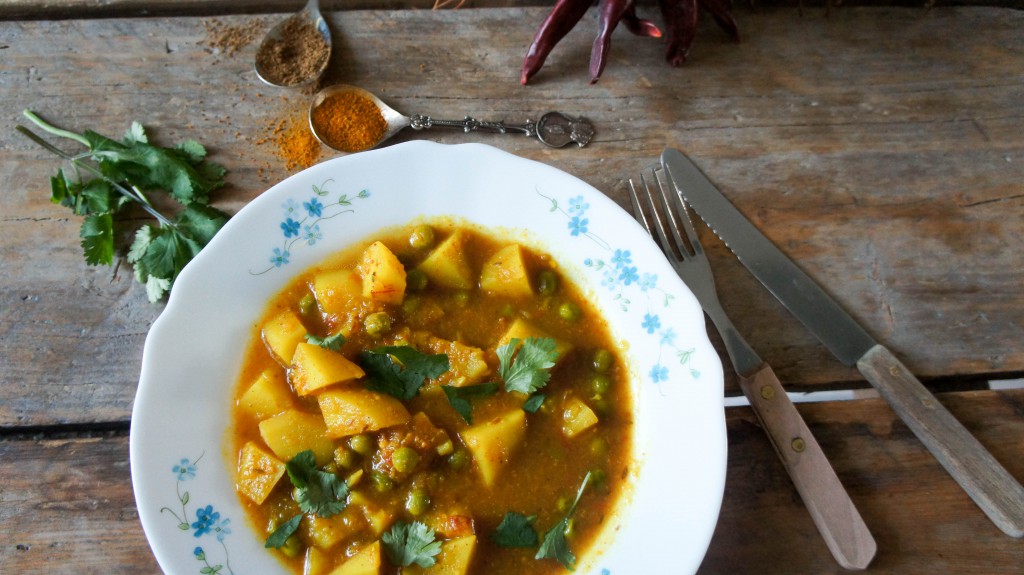 Aloo Matar, Indiase aardappelcurry 