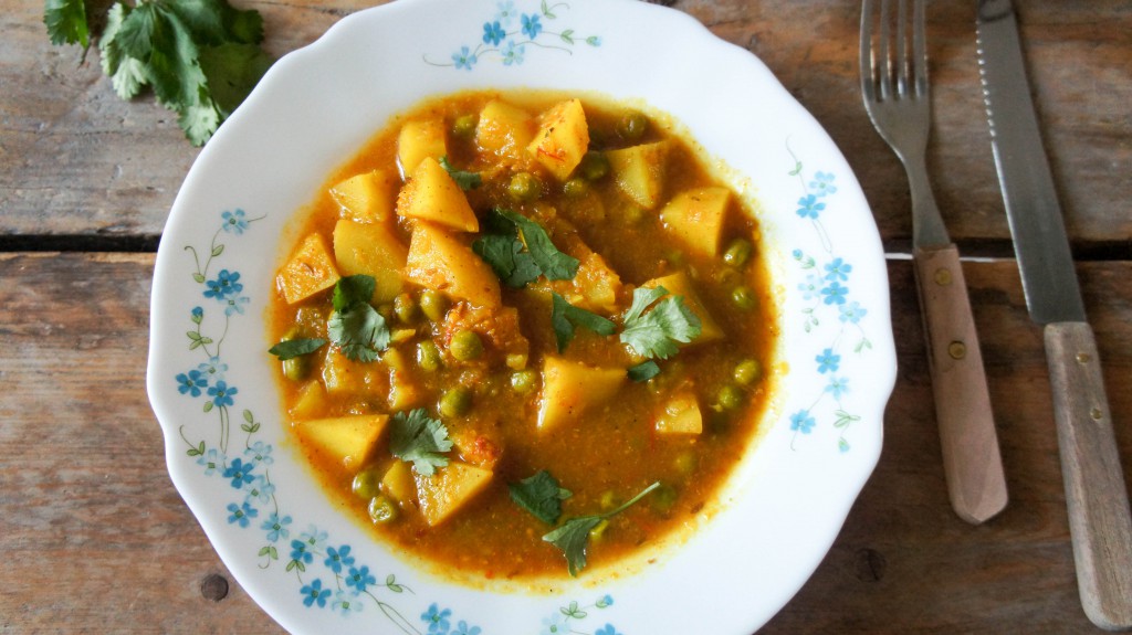 Aloo Matar, Indiase aardappelcurry