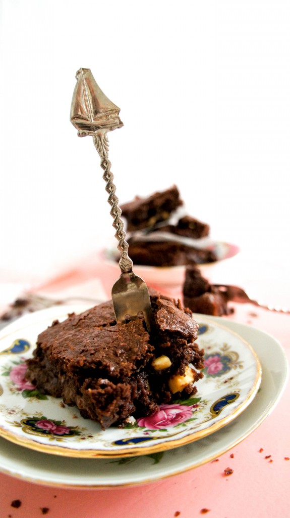 Brownie met salted caramel