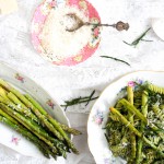 Pasta met pesto, zeekraal en groene asperges