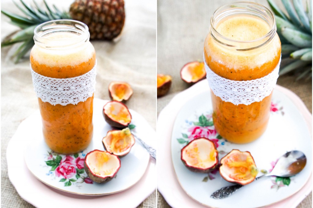 Tropische smoothie met extra vitamine C