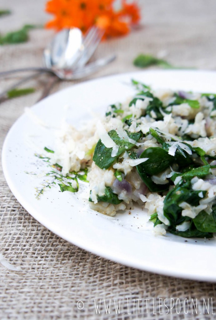 (Soort van) risotto van bruine rijst