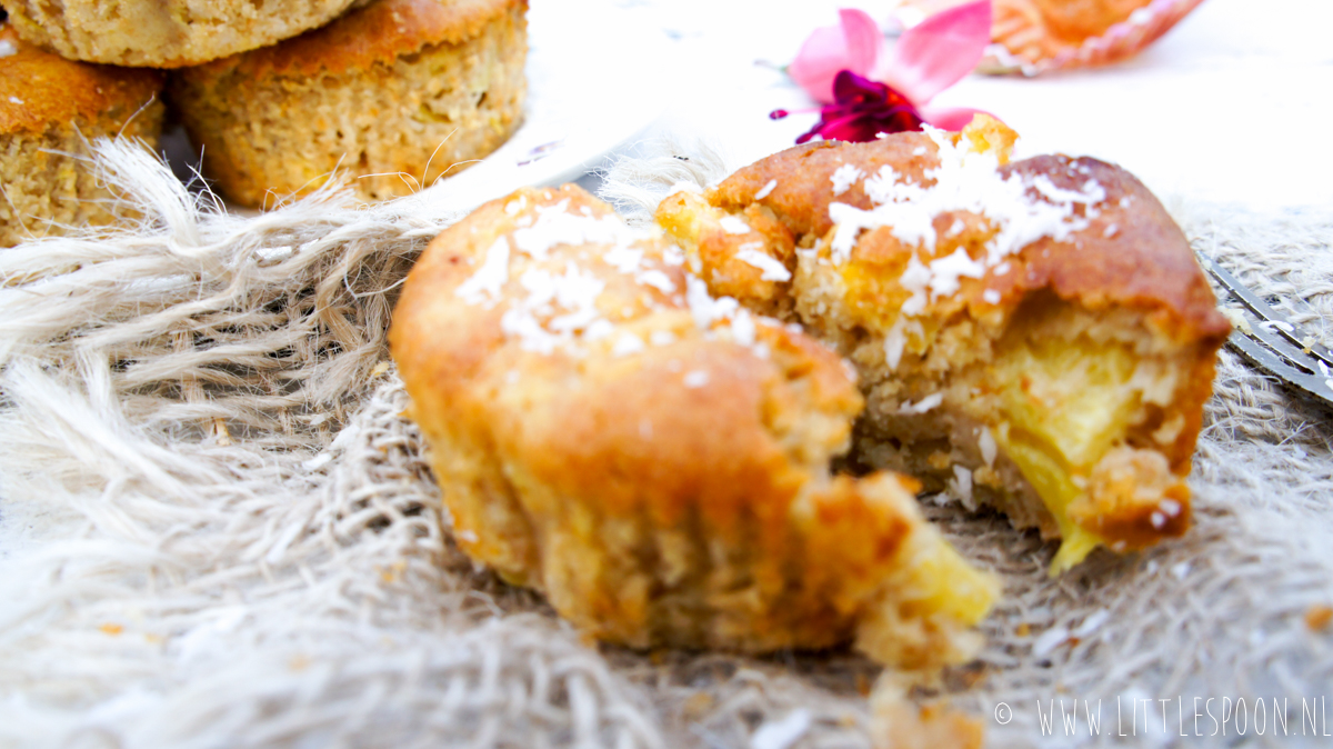 Exotische muffins met ananas en kokos