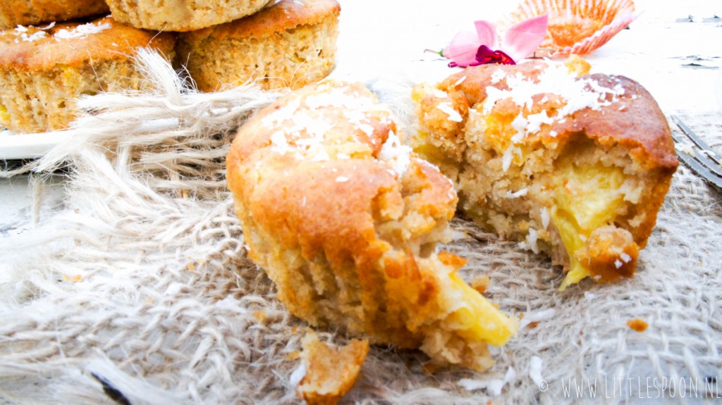 Exotische muffins met ananas en kokos