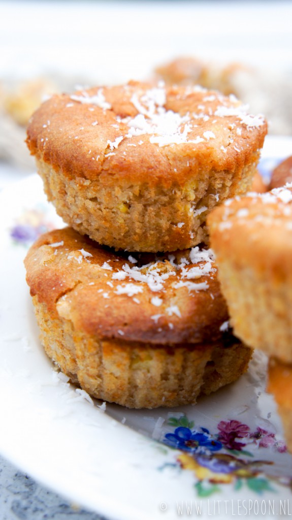 Exotische muffins met ananas en kokos