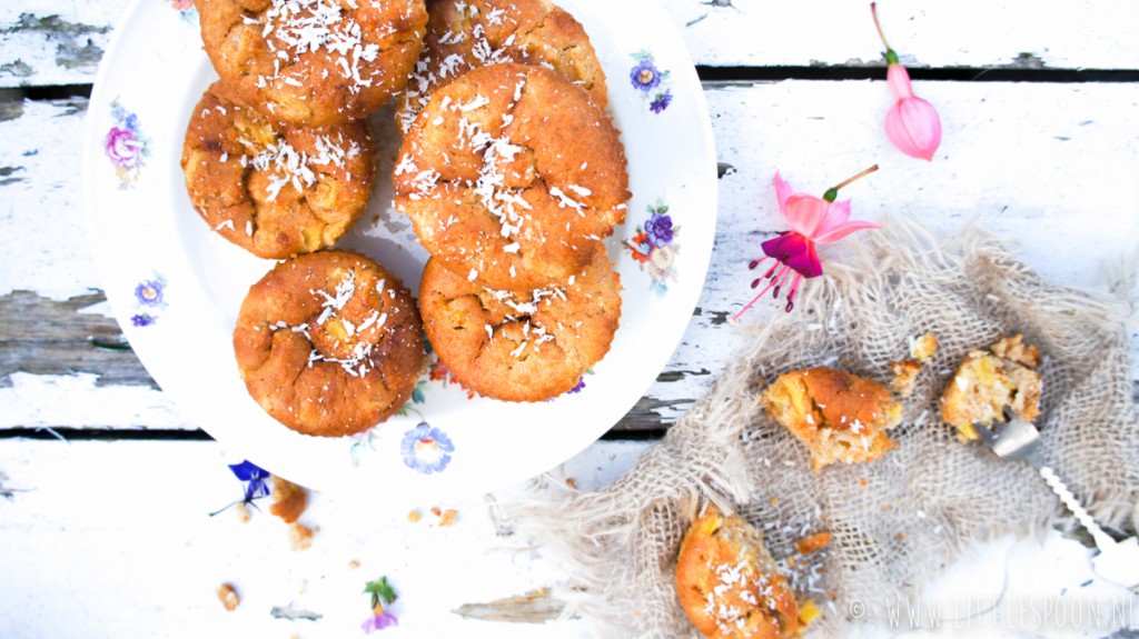 Exotische muffins met ananas en kokos