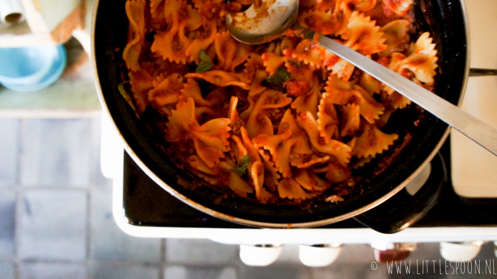 Pasta met gehaktsaus