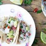 Mexicaanse ceviche van schol