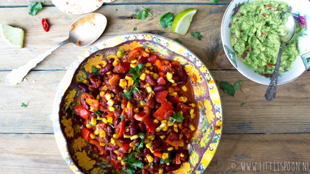 Vegetarische Mexicaanse chili