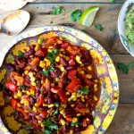 Vegetarische Mexicaanse chili