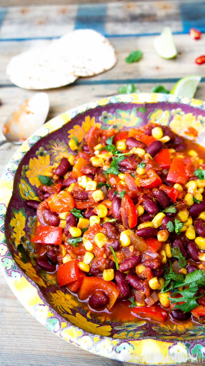 Vegetarische Mexicaanse chili