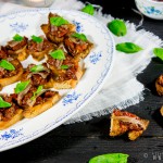 Bruschetta met ansjovis en tomaatjes in balsamico