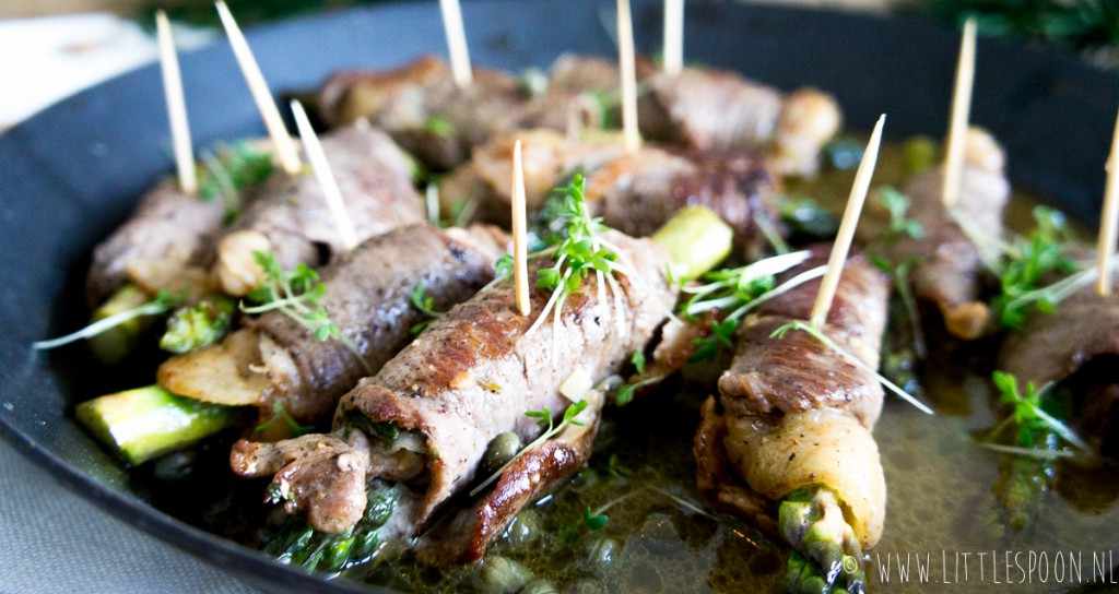 Involtini met groene aspergetips