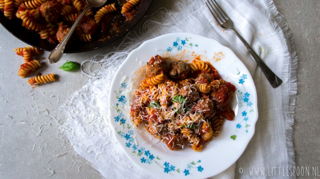 Pasta met polpettes (Italiaanse gehaktballetjes)