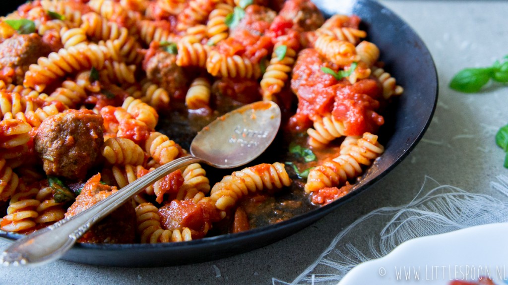 Pasta met polpettes (Italiaanse gehaktballetjes)