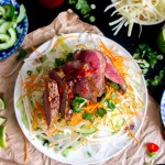 Bun Cha (Vietnamese noodles) met biefstuk