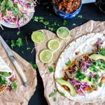 Pulled pork met Libanees platbrood en cole slaw