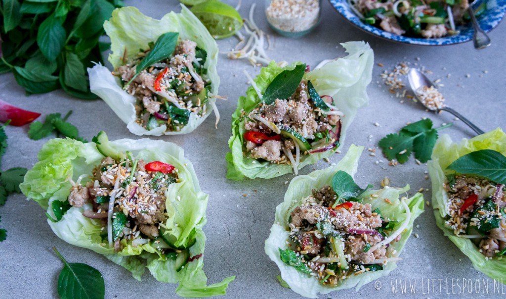 Larb gai // Thaise salade met pittige kip