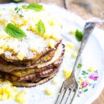 Kokospannenkoekjes met gebakken ananas