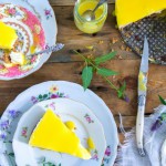 Zelfgemaakte lemon cheesecake