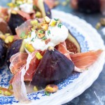 Verse vijgen met ricotta en Parmaham