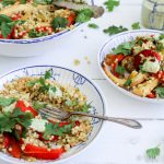 Couscous met chermoula, gegrilde pastinaak en paprika