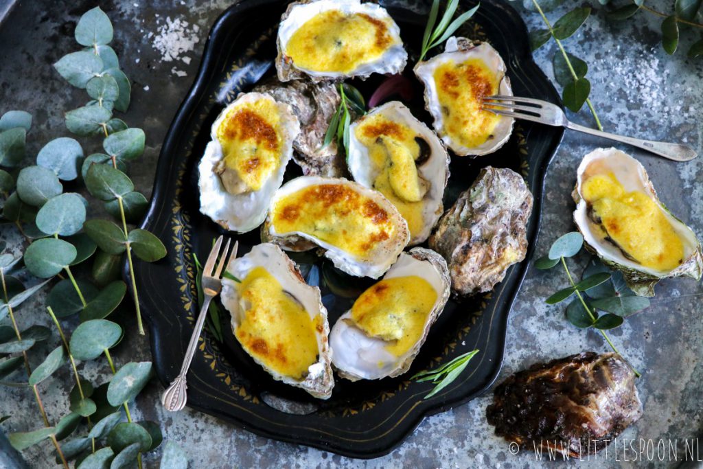 Oesters gegratineerd met champagne