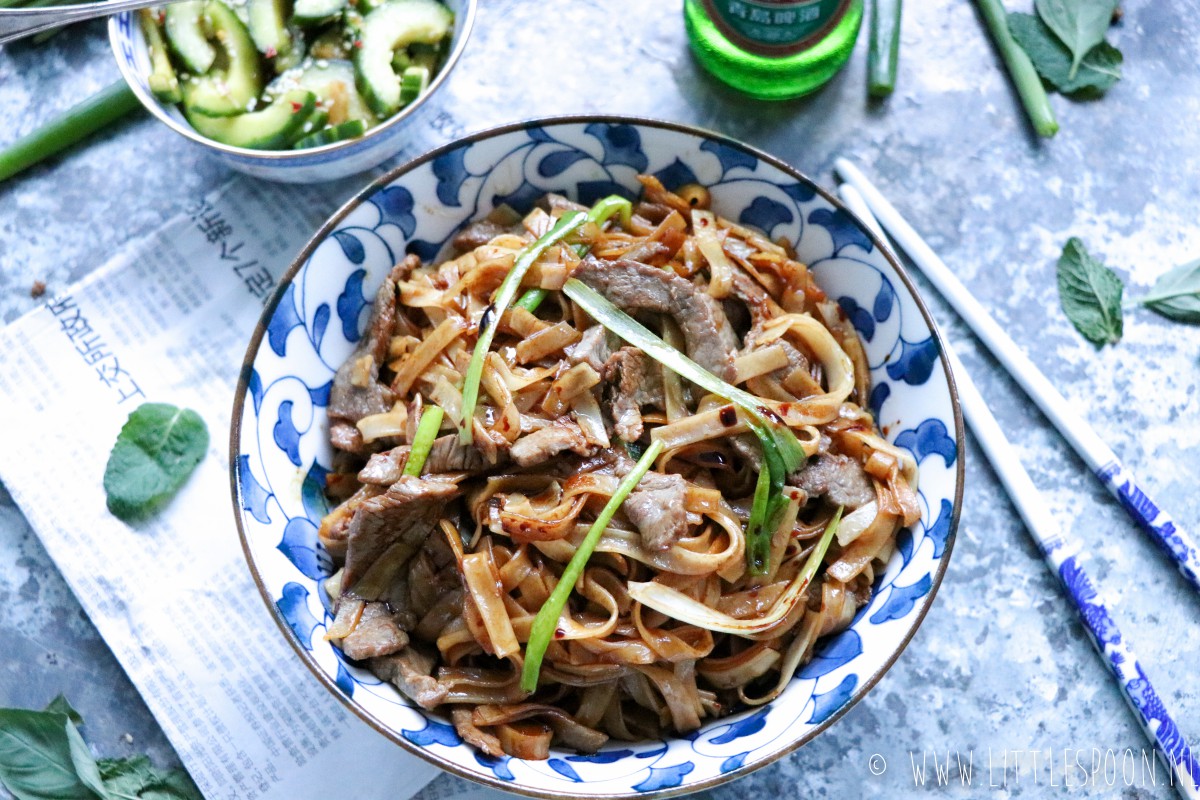 Beef Chow Fun // Chinese noodles met biefstuk