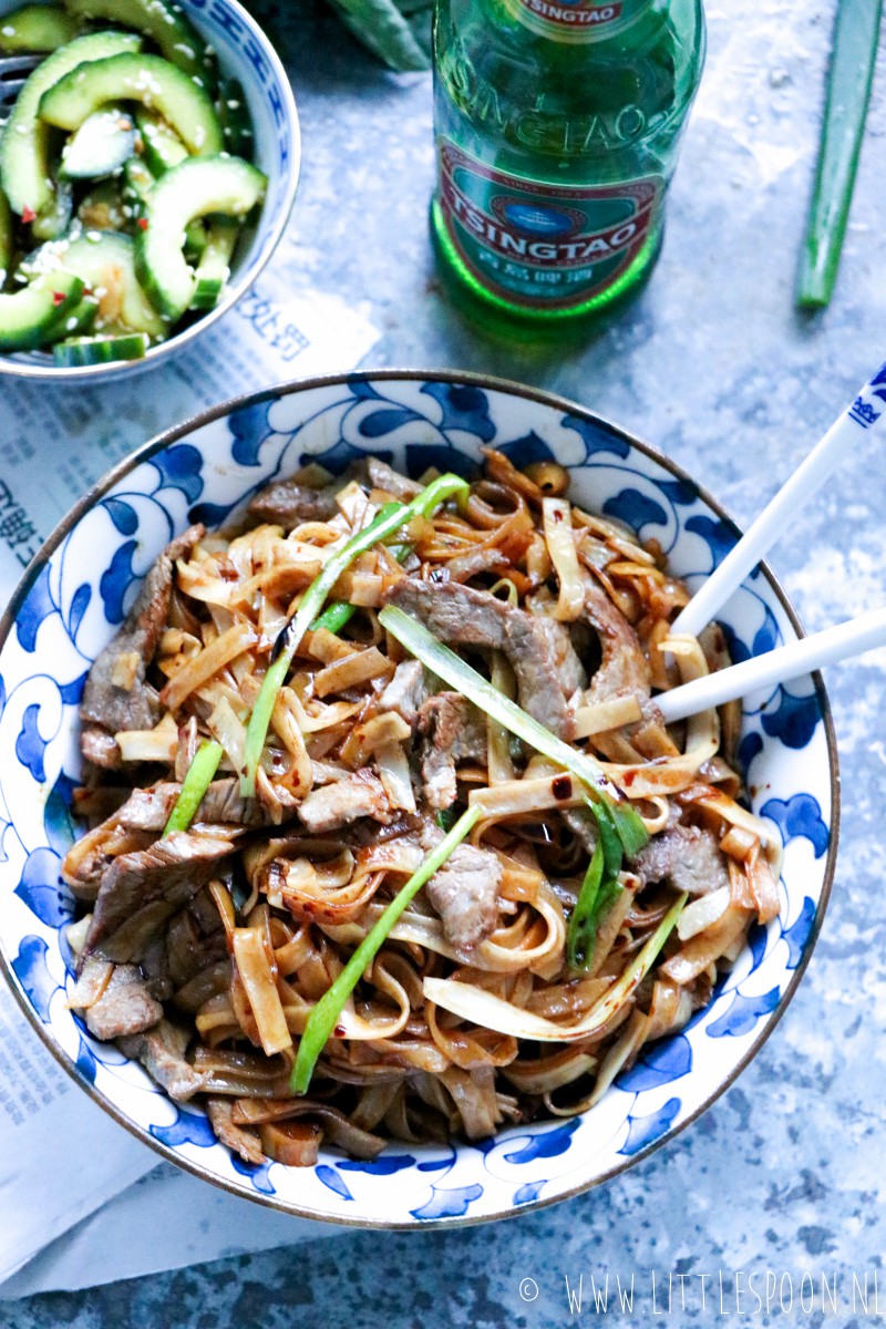 Beef Chow Fun // Chinese noodles met biefstuk