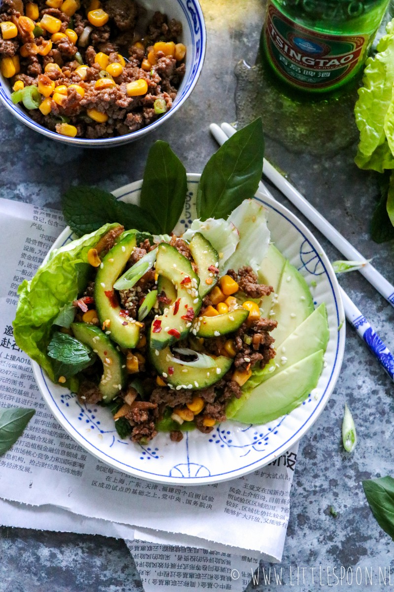 DIY Sang Choi Baos // slablaadjes gevuld met gehakt