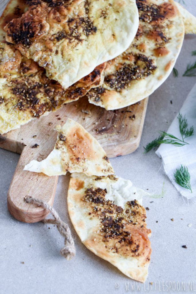 Geroosterd platbrood met za'atar