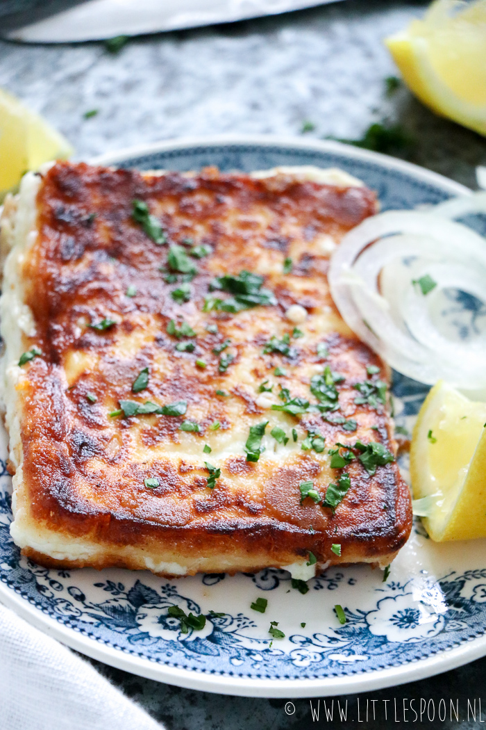 Griekse gebakken feta (saganaki)