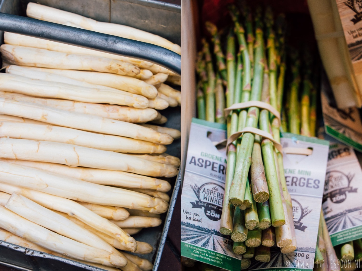 Gewokte witte asperges met ansjovis + opening van Dé Aspergewinkel