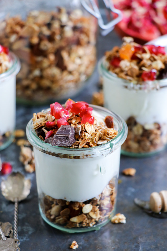 Yoghurt met krokante muesli 