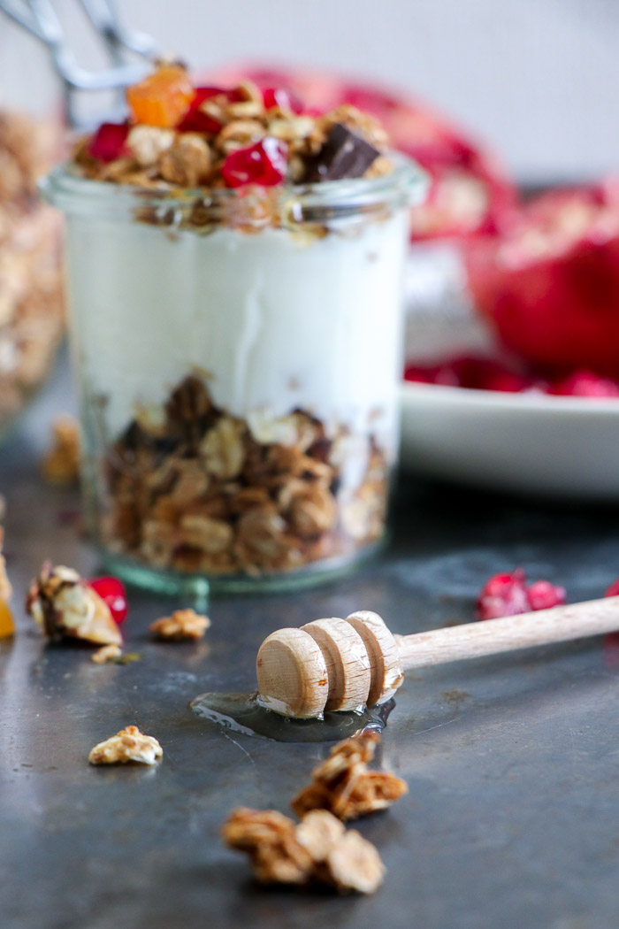 Yoghurt met krokante muesli 