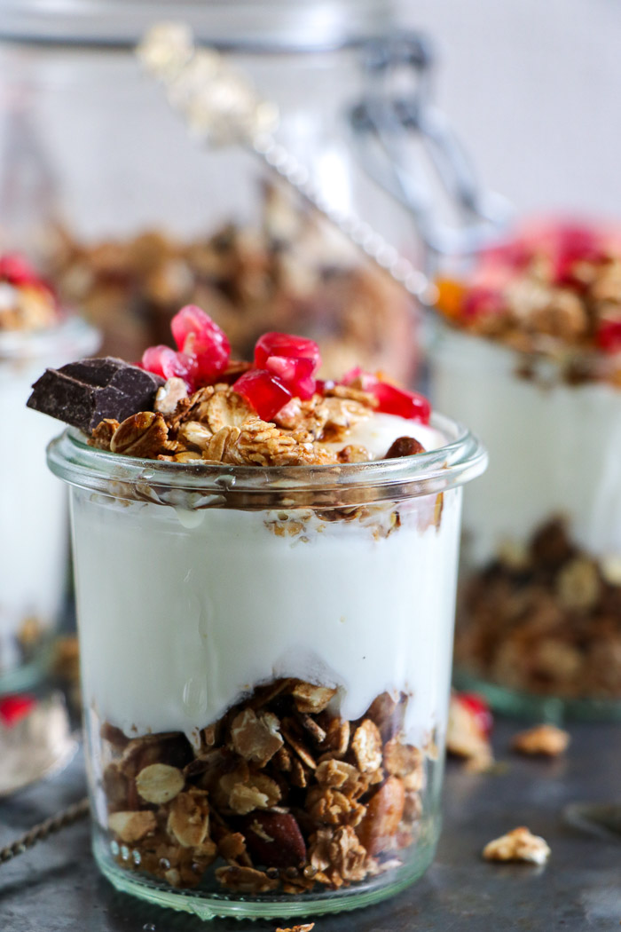 Yoghurt met krokante muesli 