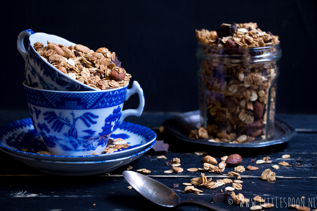 Koffie granola met vanille