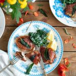 Saltimbocca van kip met romige spinazie