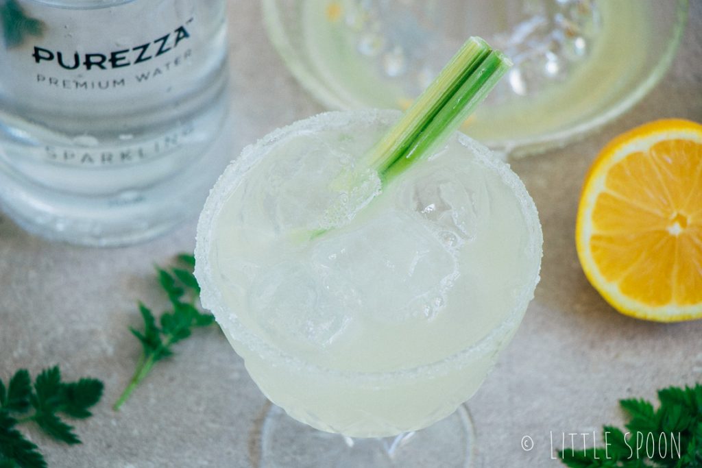 Gin fizz met citroengras