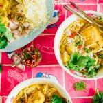 Khao soi // Thaise currysoep met noodles en kip