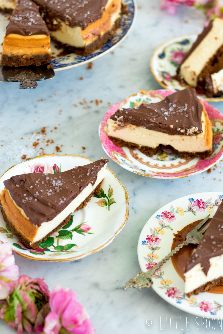 New york cheesecake met chocolade