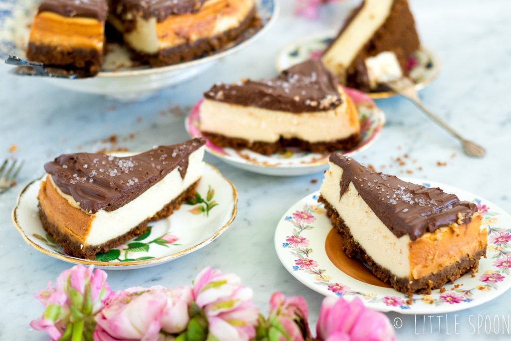 New york cheesecake met chocolade