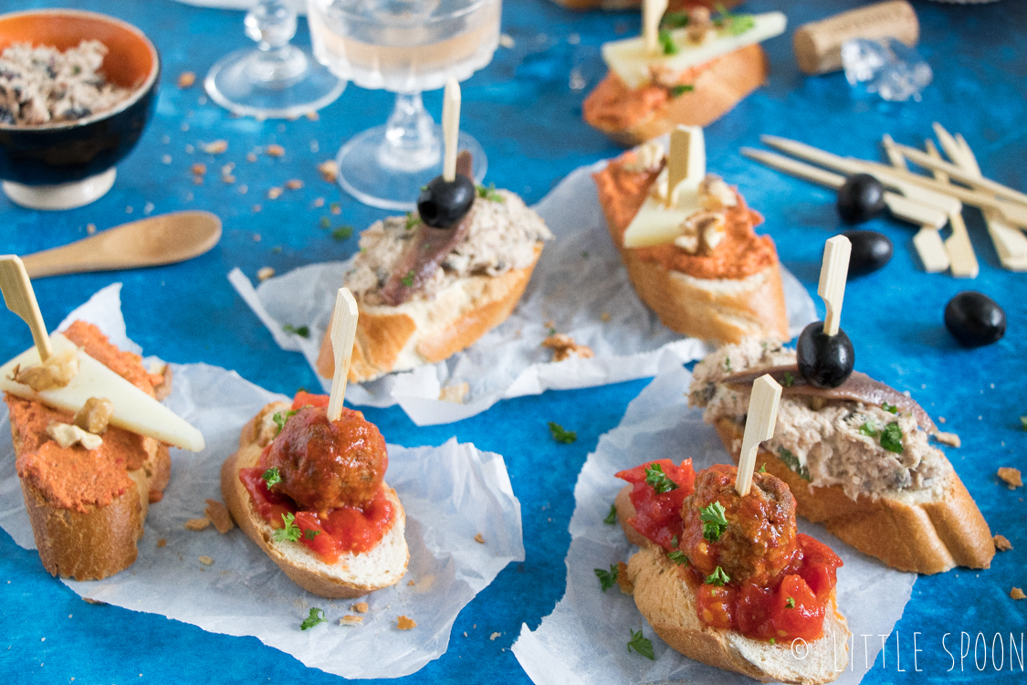 3 x Spaanse pinchos voor bij de borrel